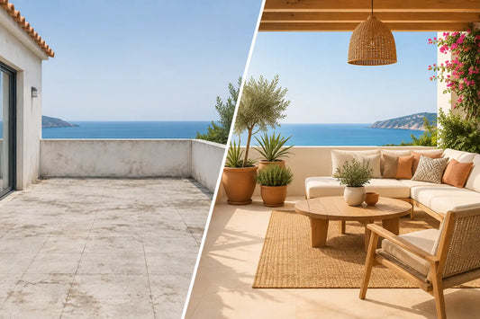 Avant après terrasse méditerranéenne design