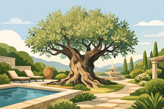 Oliviers centenaires pour un jardin d’exception