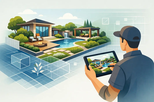Service paysager avec projection 3D sur mesure