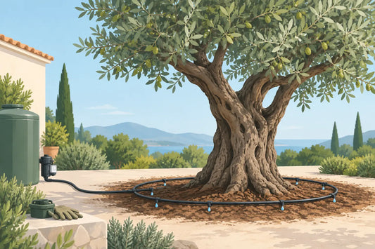 Installer l’arrosage d’un olivier adulte