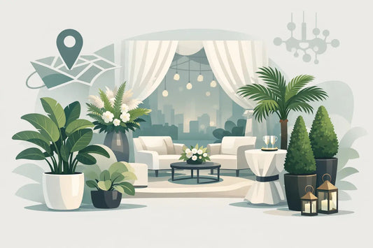 Location végétaux événement haut de gamme - Royal Palm Aix