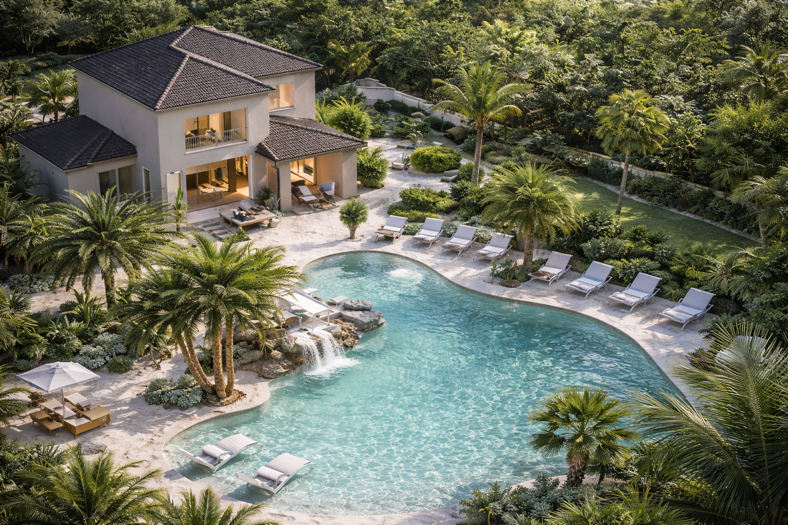 Projection 3D jardin