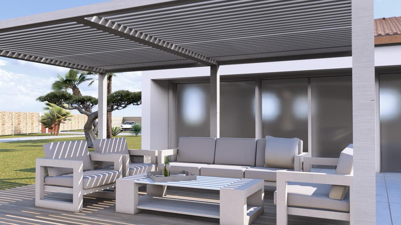 Projection 3D jardin