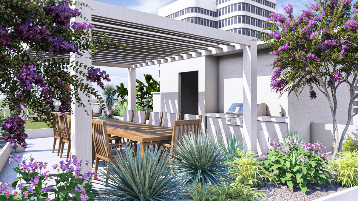 Projection 3D jardin